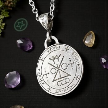 Dije Sello Arcangel Raziel En Plata 1,8 Cm 4 Gr Art 1714