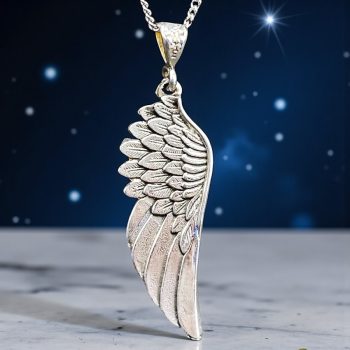 Medalla Ala Angel En Plata 4,5 Cm 4,5 Gr Art 192