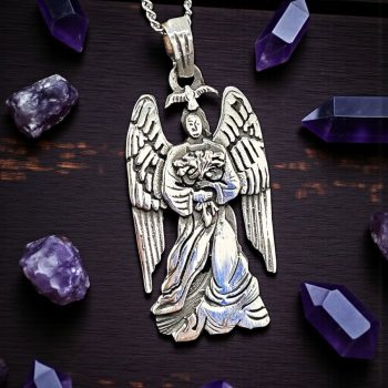 Dije Arcangel Gabriel En Plata 4 X 2 Cm 6 Gr Art 524