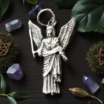 Medalla Arcangel Jofiel En Plata 2,5 X 1,5 Cm 2,6 Gr Art 563