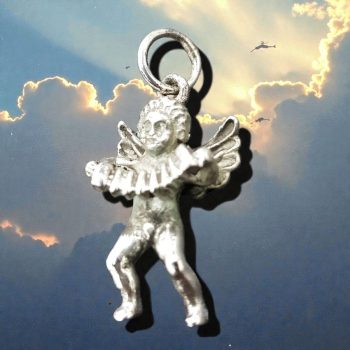 Dije Angel Musico Proteccion En Plata 2,5 Cm 3 Gr Art 567