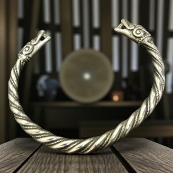 Brazalete Vikingo En Bronce Macizo Art 02