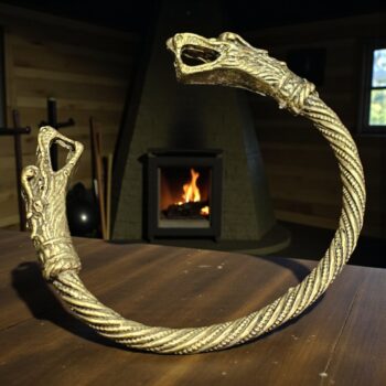 Brazalete Vikingo Bronce Dragon 45 Gr Grosor 0,5 Mm Art 1445