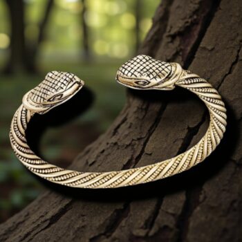 Brazalete Vikingo Bronce Serpiente 35 Gr Grosor 0,3 Art 1446