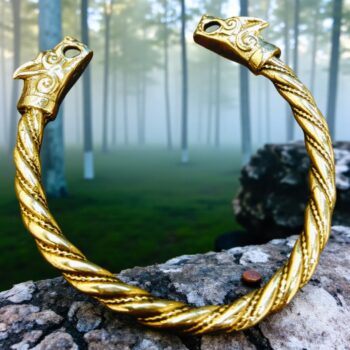 Brazalete Vikingo En Bronce Macizo Art 166