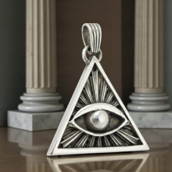 Medalla Masonica Ojo Visor En Plata 4 X 3 Cm 10 Gr Art 305