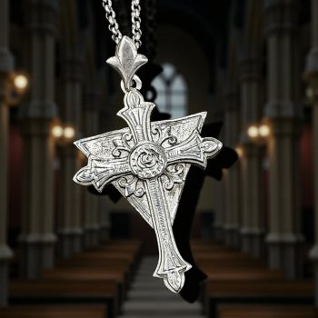 Dije Rosacruz En Plata 6 X 3 Cm 14 Gr Orden Mística Art 1587