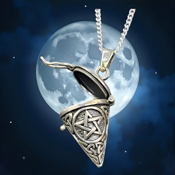 Dije Wicca Péndulo Con Pentaculo Plata 3 Cm 11 Gr Art 1633