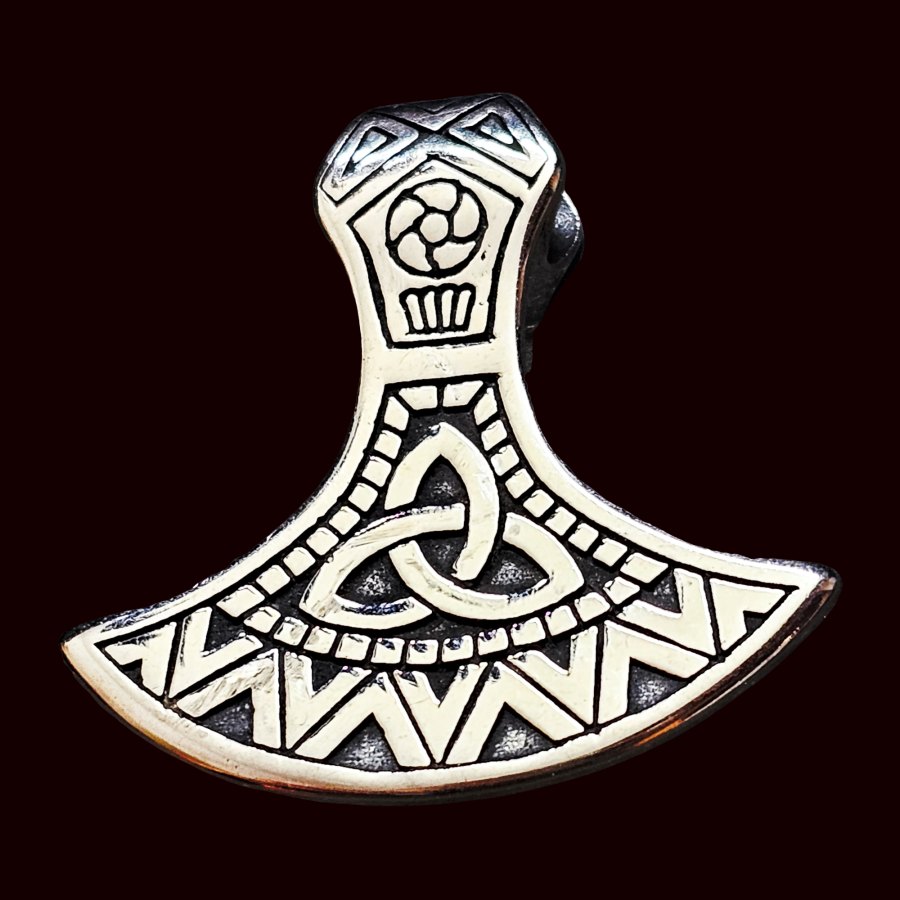 Mjolnir Martillo De Thor Vikingo Plata 3 Cm 14 Gr Art 1650 - Imagen 3