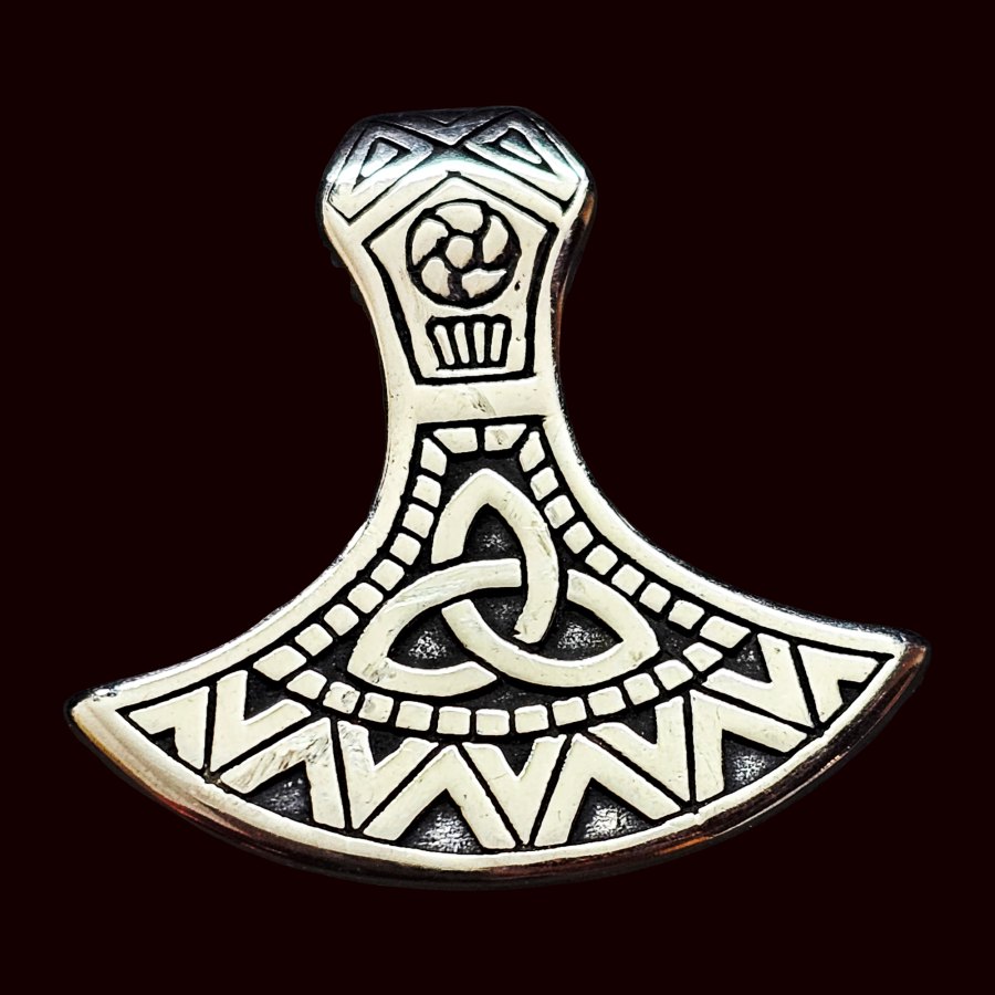 Mjolnir Martillo De Thor Vikingo Plata 3 Cm 14 Gr Art 1650 - Imagen 4
