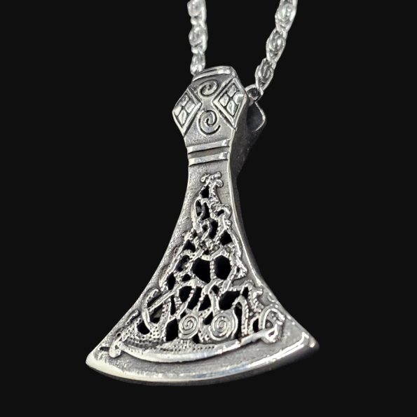 Mjolnir Martillo De Thor Vikingo Plata 3 Cm 14 Gr Art 1661 - Imagen 3