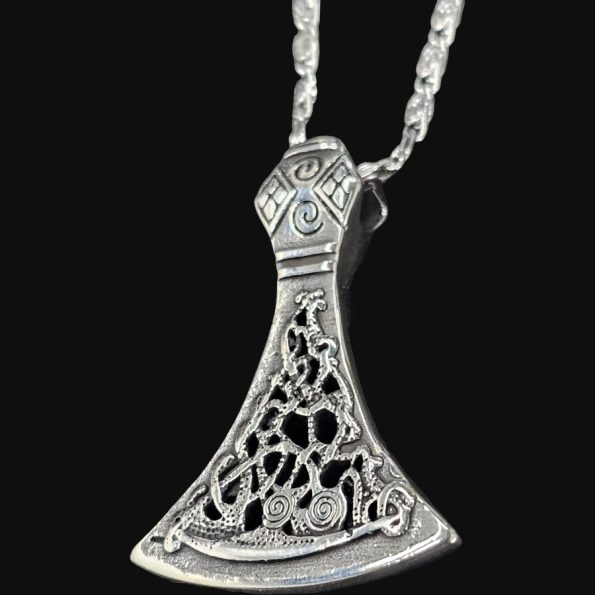 Mjolnir Martillo De Thor Vikingo Plata 3 Cm 14 Gr Art 1661 - Imagen 5