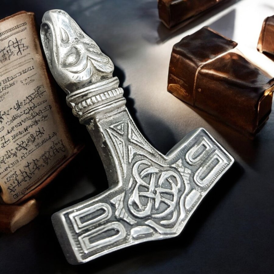 Mjolnir Martillo De Thor Vikingo En Plata 4 Cm 20 Gr Art 103