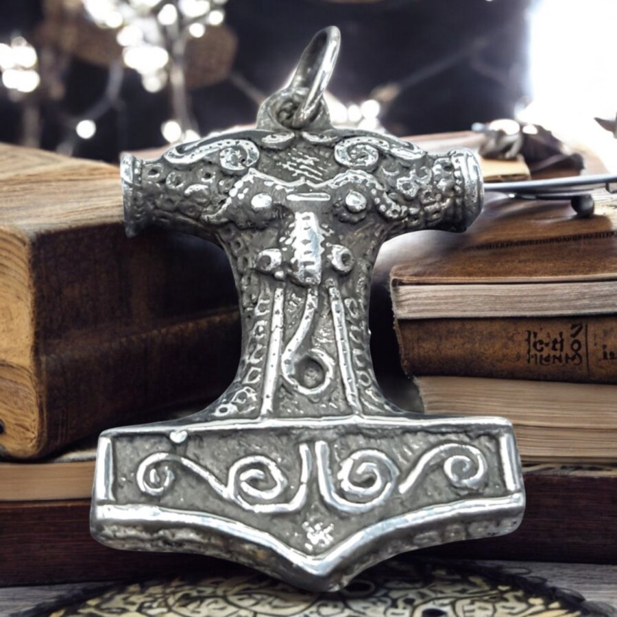Mjolnir Martillo De Thor Vikingo En Plata 3 Cm 12 Gr Art 109