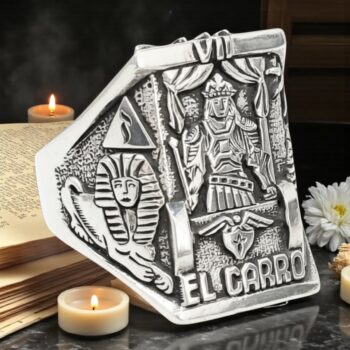 Anillo Carta 7 del Tarot Rider El Carro Plata 13 Gr 2 X 1,5 Cm 14 Gr Art 1381