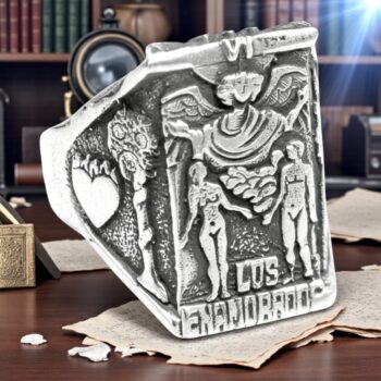 Anillo Carta 6 del Tarot Rider Los Enamorados Plata 13 Gr 2 X 1,5 Cm Art 1383