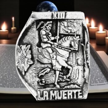 Anillo Carta 13 del Tarot Rider La Muerte En Plata 13 Gr 2 X 1,5 Cm Art 1415