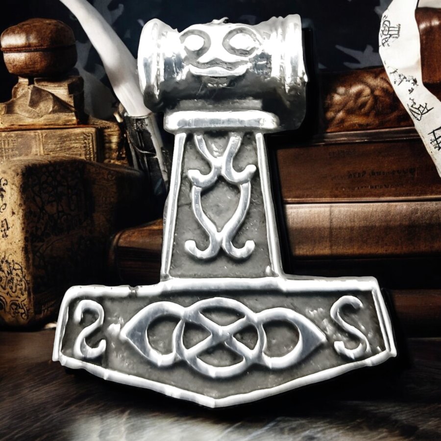 Mjolnir Martillo Thor Vikingo En Plata 3 Cm 6,5 Gr Art 526