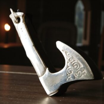 Mjolnir Hacha Vikingo En Plata 3,5 Cm 5,4 Gr Art 549