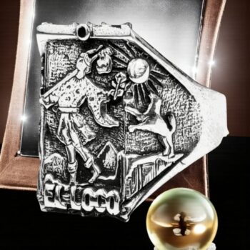 Anillo Carta 0 del Tarot Rider El Loco En Plata 13 Gr 2 X 1,5 Cm 13 Gr Art 846