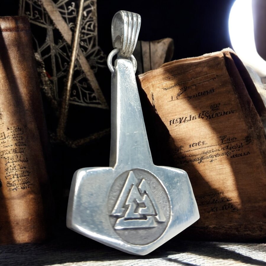 Mjolnir Martillo De Thor Vikingo En Plata 5 Cm 14 Gr Art 99