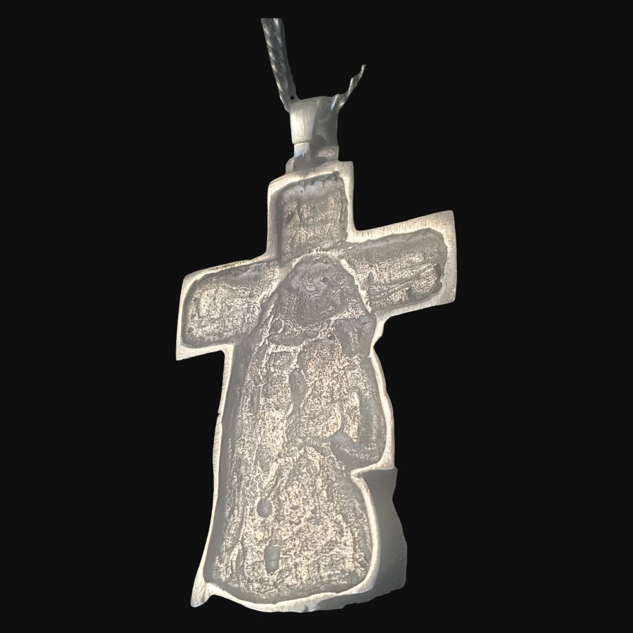 Dije Gauchito Gil En Plata macizo 6 X 4 Cm 24 Gr Art 1288 - Imagen 6