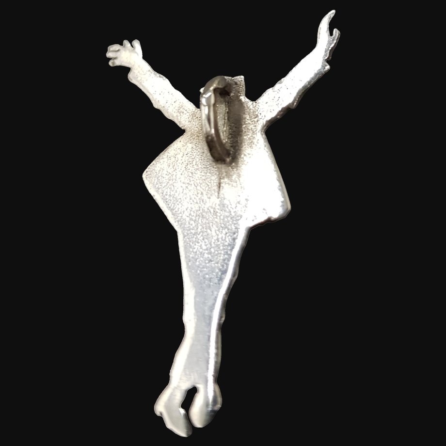 Dije Michael Jackson En Plata 925 3,5 X 1 Cm 2,3 Gr Art 645 - Imagen 6