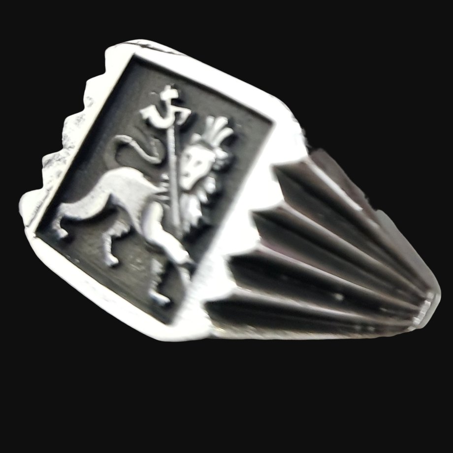 Anillo Bob Marley Rastafari Plata 1,7 X 1,5 Cm 11 Gr Art 823 - Imagen 3
