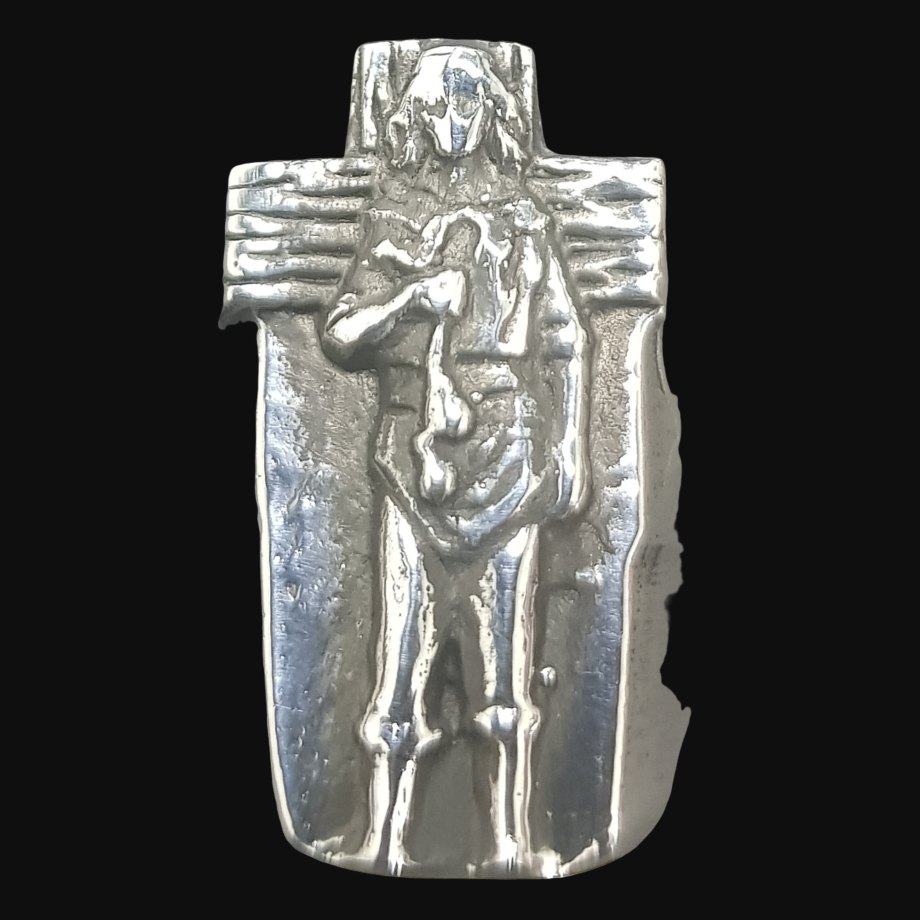 Anillo Gauchito Gil En Plata 3 X 1.5 Cm 18 Gr Art 946 - Imagen 5