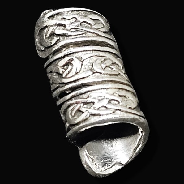 Abalorio Nudo Celta Ornamentos Pelo Barba Vikingo en plata Art 1685 - Imagen 4