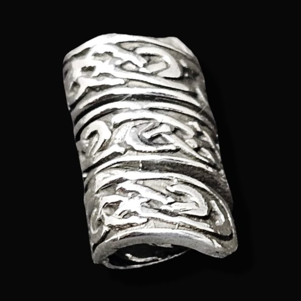 Abalorio Nudo Celta Ornamentos Pelo Barba Vikingo en plata Art 1685 - Imagen 3