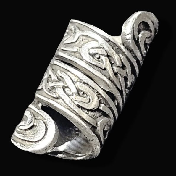 Abalorio Nudo Celta Ornamentos Pelo Barba Vikingo en plata Art 1685