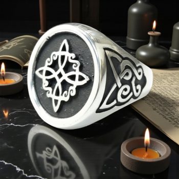 Anillo Nudo De Bruja En Plata 1,8 Cm 11 Gr Art 1202