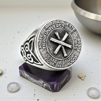 Anillo Pisada De Bruja En Plata 1,8 Cm 12 Gr Art 1689