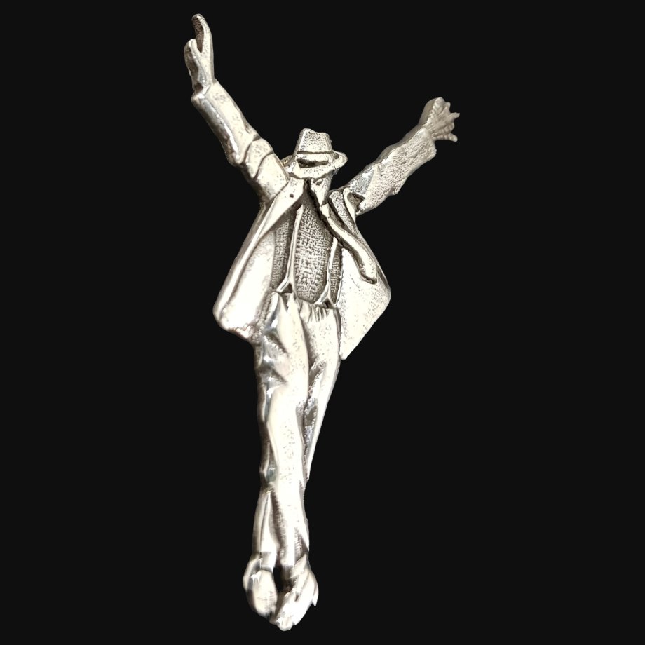 Dije Michael Jackson En Plata 925 3,5 X 1 Cm 2,3 Gr Art 645 - Imagen 5