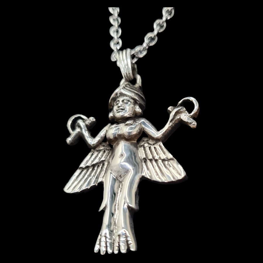 Dije Diosa Pagana Lilith En Plata 4 Cm 12 Gr Art 1442 - Imagen 2