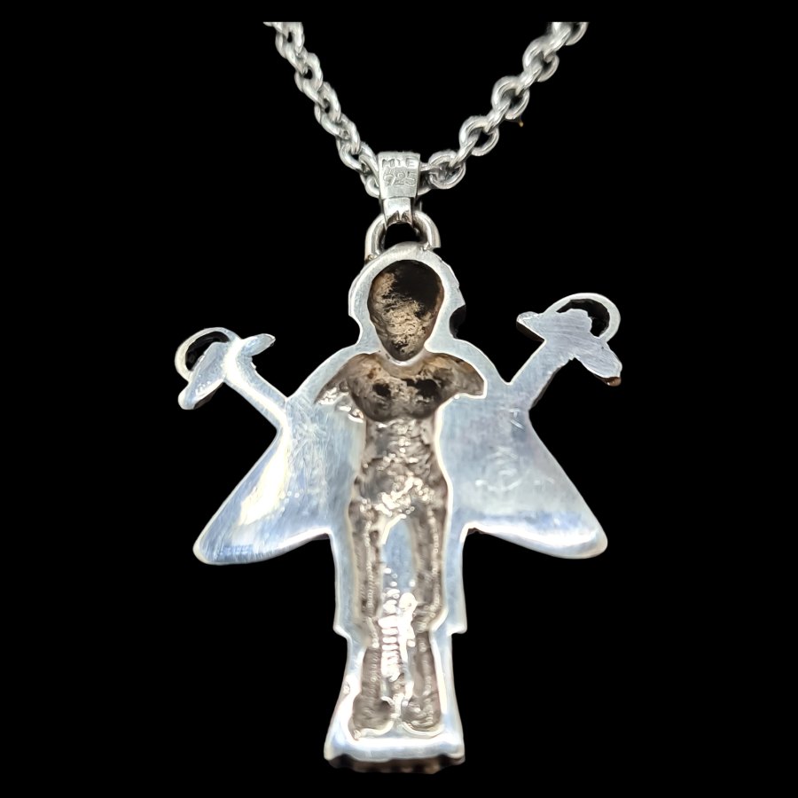 Dije Diosa Pagana Lilith En Plata 4 Cm 12 Gr Art 1442 - Imagen 6