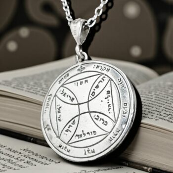 Dije Wicca Séptimo Pentaculo consagrado al Sol En Plata 3 Cm 8,5 Gr Art 1719