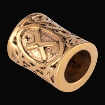 Abalorio Runa Vikingo Gebo Pelo Barba En Bronce Art 1741