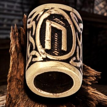 Abalorio Runa Vikingo Uruz Pelo Barba En Bronce Art 1743