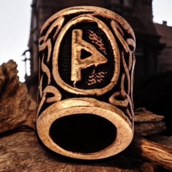 Abalorio Runa Vikingo Thurisaz Pelo Barba En Bronce Art 1748