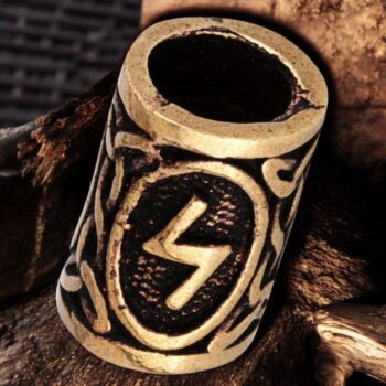 Abalorio Runa Vikingo Sigel Pelo Barba En Bronce Art 1749