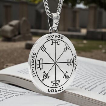 Dije Salomón Segundo y primer Pentaculo consagrado al Sol Plata 3,6 Cm 17 Gr Art 1165