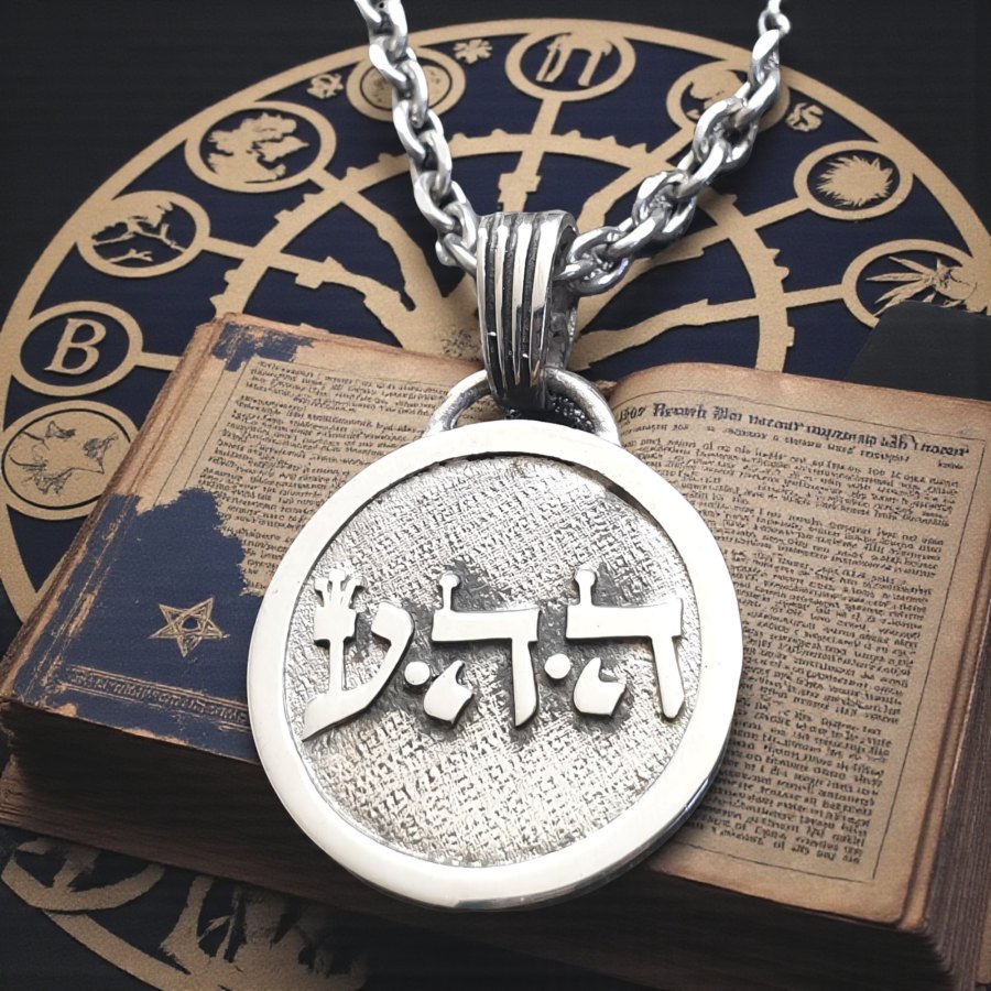 Dije Kabbalah AMOR INCONDICIONAL Ayin Hei Hei Nombre de Dios 12 HEHAIA 2,5 Cm 9 Gr Art 1345
