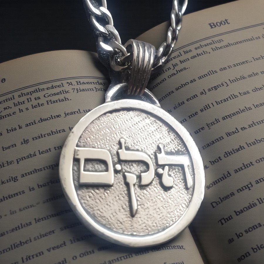 Dije Kabbalah SACAR DEPRSIÓN Mem Kuf Hei Nombre de Dios 16 HAKAMIAH en Plata Art 1361