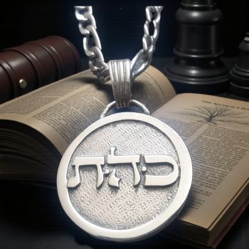 Dije Kabbalah LIMPIAR ENERGIA Tav Hei Kaf Nombre de Dios 08 CAHETEL en plata 2,5 Cm 9 Gr Art 1362