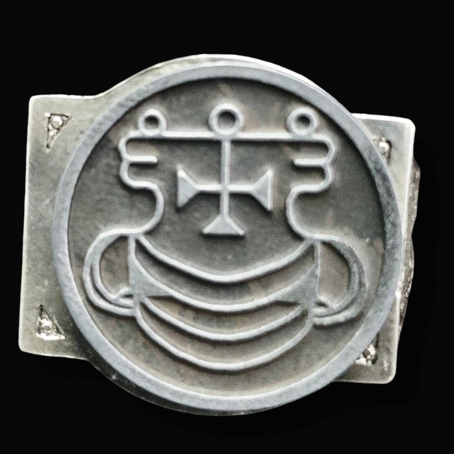 Anillo Demonio 2 Duque Agares 72 Demonios Clave menor de Salomón Goetia En Plata 2,2 cm x 1,8 cm 18 Gr Art 1780 - Imagen 3