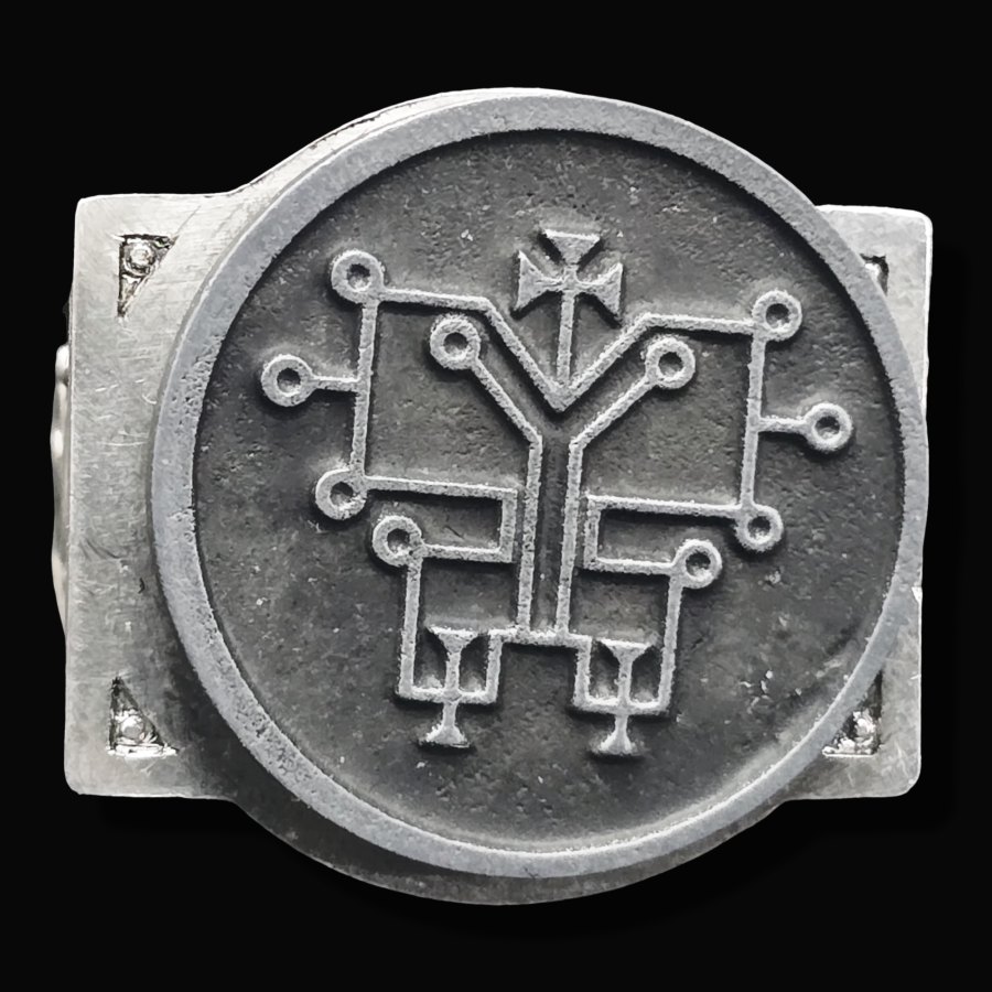 Anillo Demonio 59 MARQUES ORIAS 72 Demonios Clave menor de Salomón Goetia En Plata 2,2 cm x 1,8 cm 18 Gr Art 1837 - Imagen 4