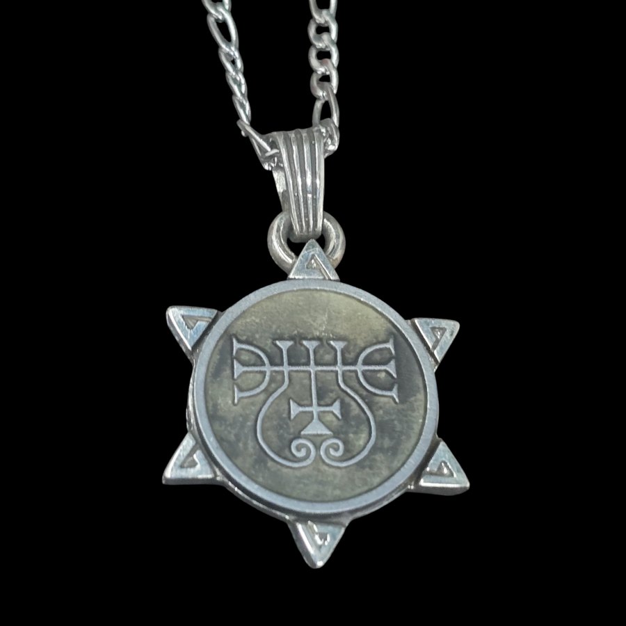 Dije Demonio 16 DUQUE ZEPAR y Sello secreto Salomón 72 Demonios Clave menor de Salomón Goetia En Plata 3 x 2,5 cm 12 Gr Art 1875 - Imagen 3