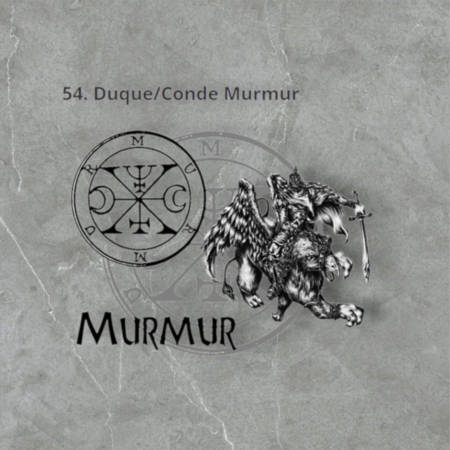 Dije Demonio 54 DUQUE CONDE MURMUR y Sello secreto Salomón 72 Demonios Clave menor de Salomón Goetia En Plata 3 x 2,5 cm 12 Gr Art 1913 - Imagen 5